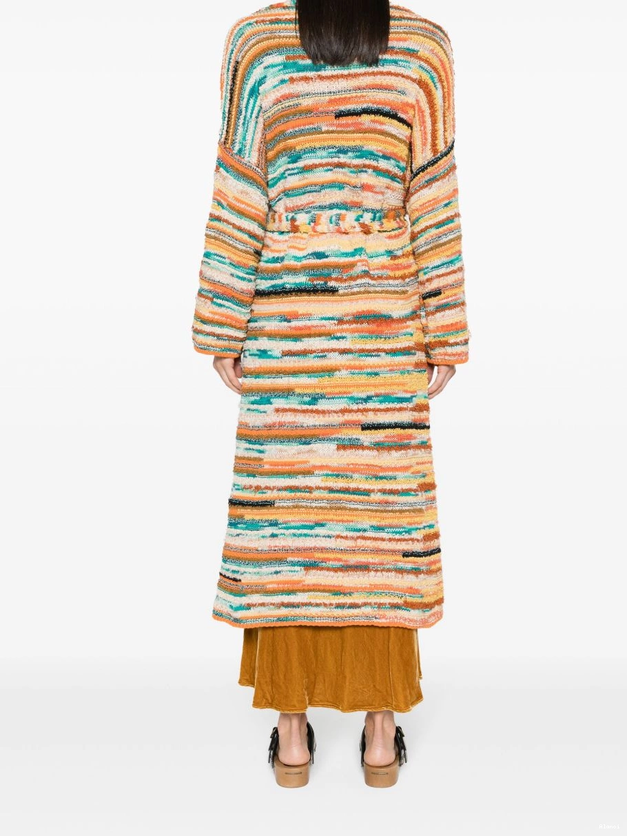 Affordable Alanui Women coat Maduray patterned-intarsia 0803